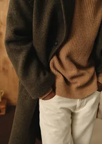 Manteau Hugh - Kaki — view 2