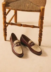 Mocassins Elvis - Chocolat / Raphia — view 5