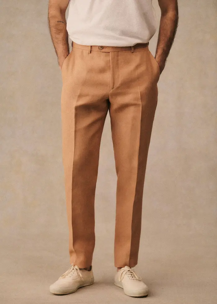 Pantalon Carl Lin - Camel