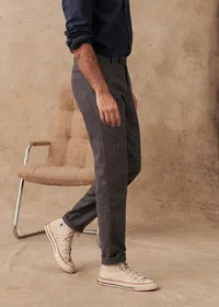 Pantalon Carl - Tweed Anthracite — view 3
