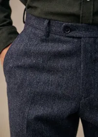 Pantalon Carl - Tweed Bleu Chiné — view 2