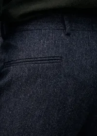 Pantalon Carl - Tweed Bleu Chiné — view 3