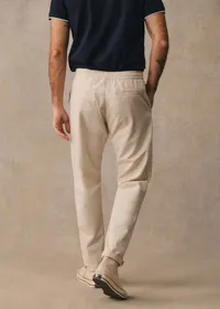 Pantalon Danny Coton Lin - Naturel — view 4