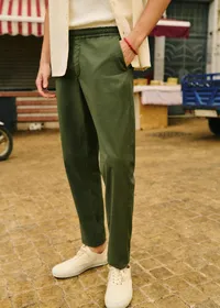 Pantalon Danny Seersucker - Kaki — view 5