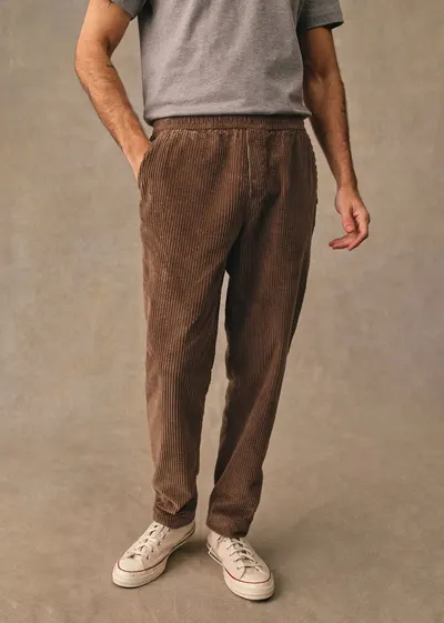 Pantalon Danny Velours - Tabac