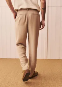 Pantalon Dusk Élastiqué - Beige — view 3
