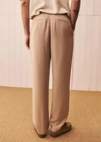 Pantalon Dusk Élastiqué - Beige — view 4