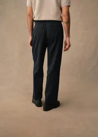 Pantalon Dusk Élastiqué - Bleu Foncé — view 4