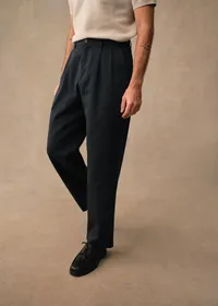 Pantalon Dusk Élastiqué - Bleu Foncé — view 5