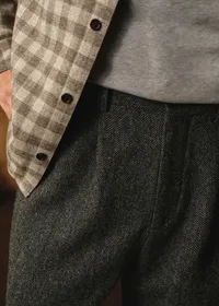 Pantalon Dusk Élastiqué - Chevrons Gris — view 5