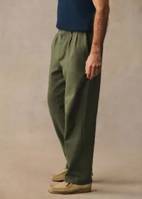 Pantalon Dusk Élastiqué - Vert — view 5