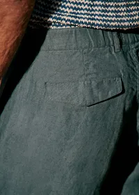 Pantalon Shane Lin - Bleu Acier — view 3