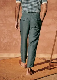 Pantalon Shane Lin - Bleu Acier — view 4