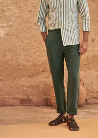 Pantalon Shane Lin - Vert Foncé — view 4
