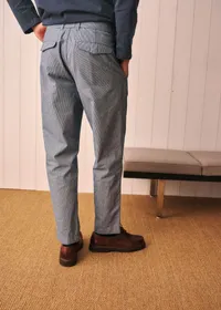Pantalon Shane - Rayures Écru / Bleu Ciel — view 4