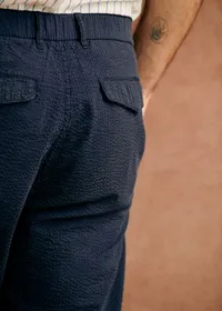 Pantalon Shane - Seersucker Marine — view 2