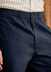 Pantalon Shane - Seersucker Marine — view 4
