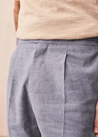 Pantalon Terence - Bleu Clair Chiné — view 2