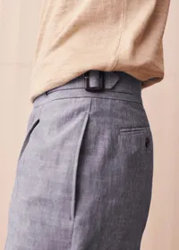 Pantalon Terence - Bleu Clair Chiné — view 3