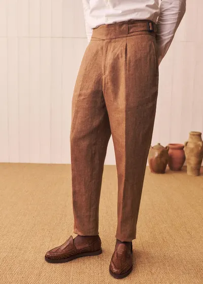 Pantalon Terence - Camel Chiné