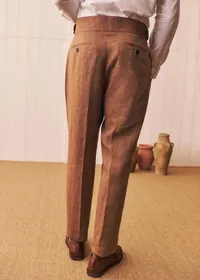 Pantalon Terence - Camel Chiné — view 4