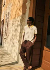 Polo Ari - Ecru / Jaune — view 3
