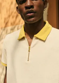 Polo Ari - Ecru / Jaune — view 4