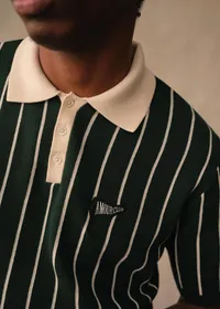 Polo Maille Amour Club - Vert / Écru — view 5