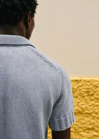Polo Maille Camil - Bleu — view 2