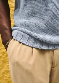 Polo Maille Camil - Bleu — view 4