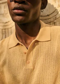 Polo Maille Devan - Jaune Pastel — view 2
