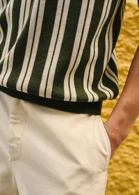 Polo Maille Marius - Vert / Écru — view 5