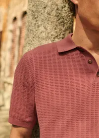 Polo Maille Pablo - Vieux Rose — view 3