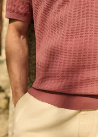 Polo Maille Pablo - Vieux Rose — view 4