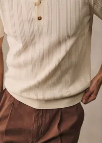 Polo Maille Rio - Écru — view 3