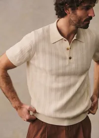 Polo Maille Rio - Écru — view 5