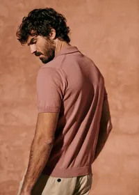 Polo Maille Riviera - Vieux Rose — view 3