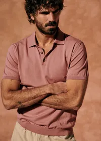 Polo Maille Riviera - Vieux Rose — view 4