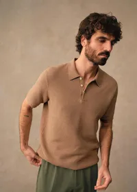 Polo Maille Sawyer - Beige Chiné — view 2