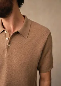 Polo Maille Sawyer - Beige Chiné — view 3
