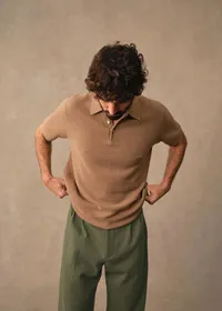 Polo Maille Sawyer - Beige Chiné — view 5