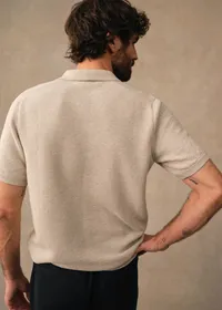 Polo Maille Sawyer - Gris Chiné — view 2
