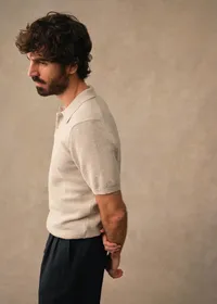 Polo Maille Sawyer - Gris Chiné — view 4