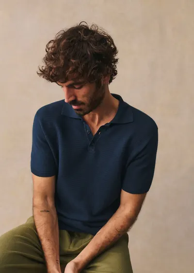 Polo Maille Simeone - Marine