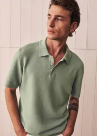 Polo Maille Simeone - Vert Sauge — view 2
