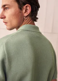 Polo Maille Simeone - Vert Sauge — view 4