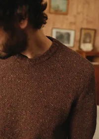 Pull Calder - Marron Moucheté — view 3