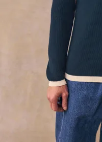 Pull Fenno - Bleu / Ecru — view 2