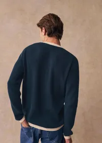 Pull Fenno - Bleu / Ecru — view 4