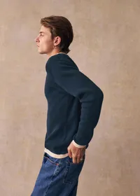 Pull Fenno - Bleu / Ecru — view 5